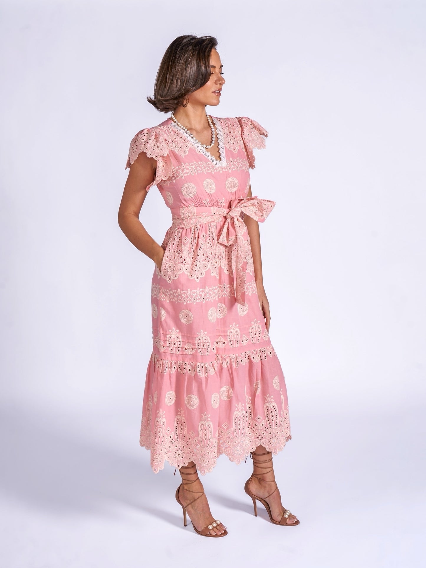 'MELBOURNE' DRESS IN STRAWBERRY