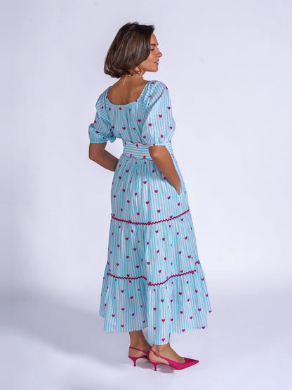 'MICHELE' DRESS IN PINK HEART