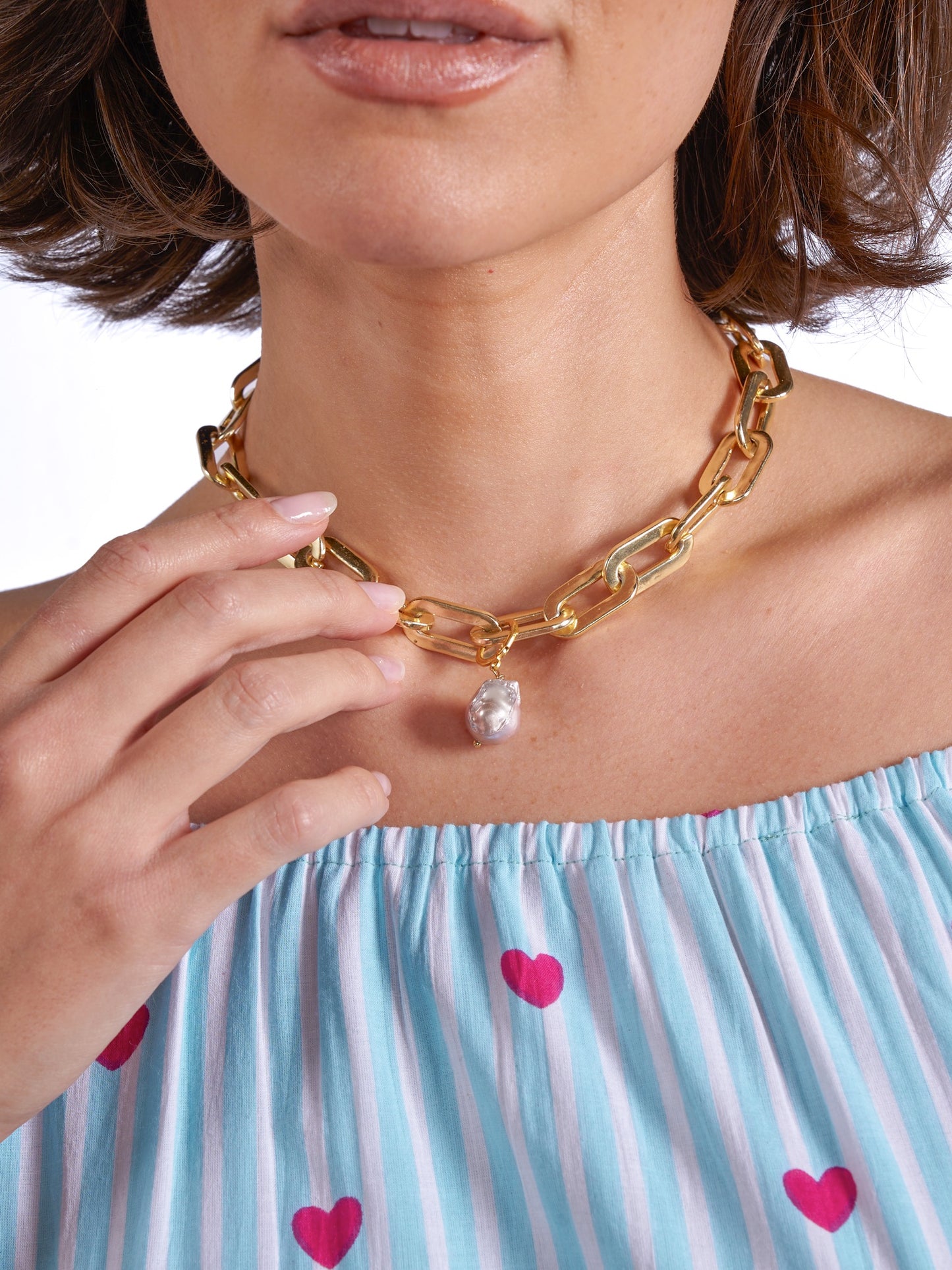 'MICHELE' DRESS IN PINK HEART