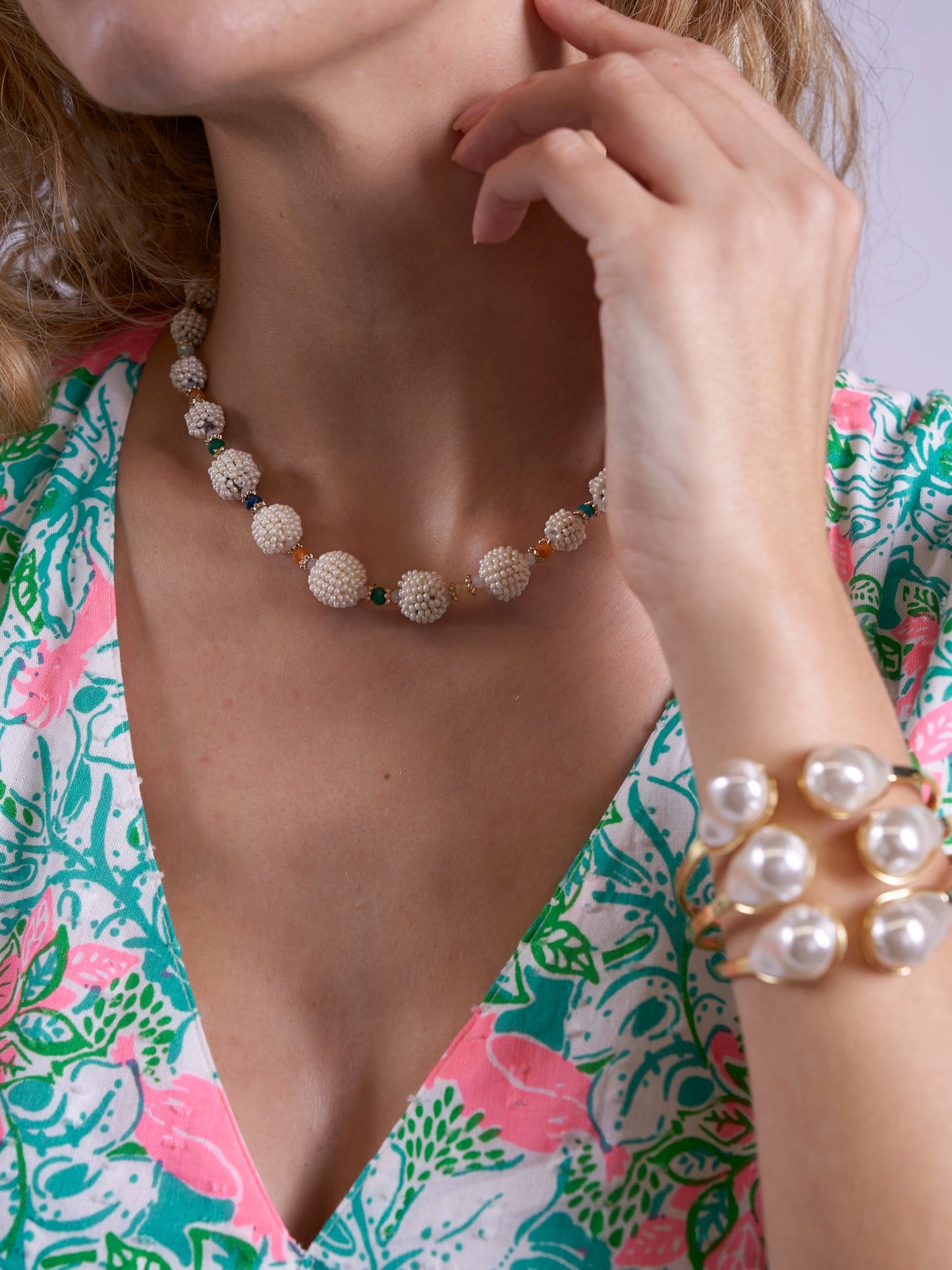 'MISHA' DRESS IN PINK PARROT