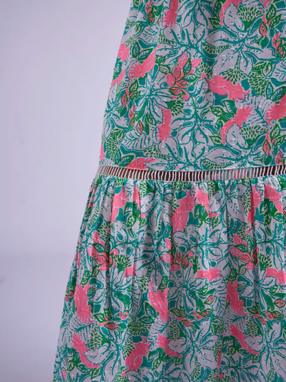 'MISHA' DRESS IN PINK PARROT