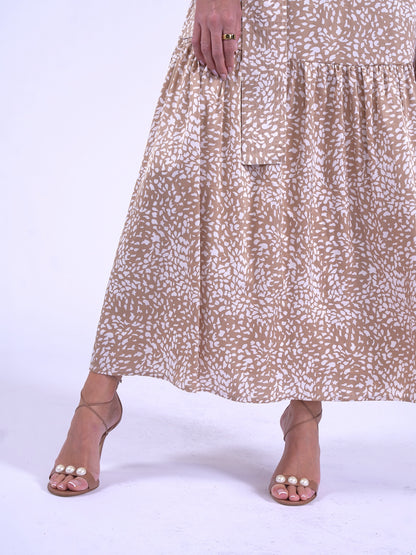'MONACO' DRESS SNOW LEOPARD