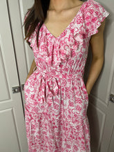 Load image into Gallery viewer, ‘CORA’ DRESS, PINK LACE (ECOVERO)
