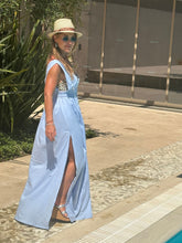 Load image into Gallery viewer, ‘MAMOUNIA’ MAXI DRESS IN SKY BLUE
