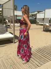 Load image into Gallery viewer, ‘ELISHA’ MAXI SKIRT IN PINK IKAT

