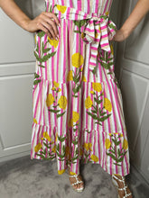 Load image into Gallery viewer, ‘AMORE’ DRESS IN MARIGOLD STRIPE

