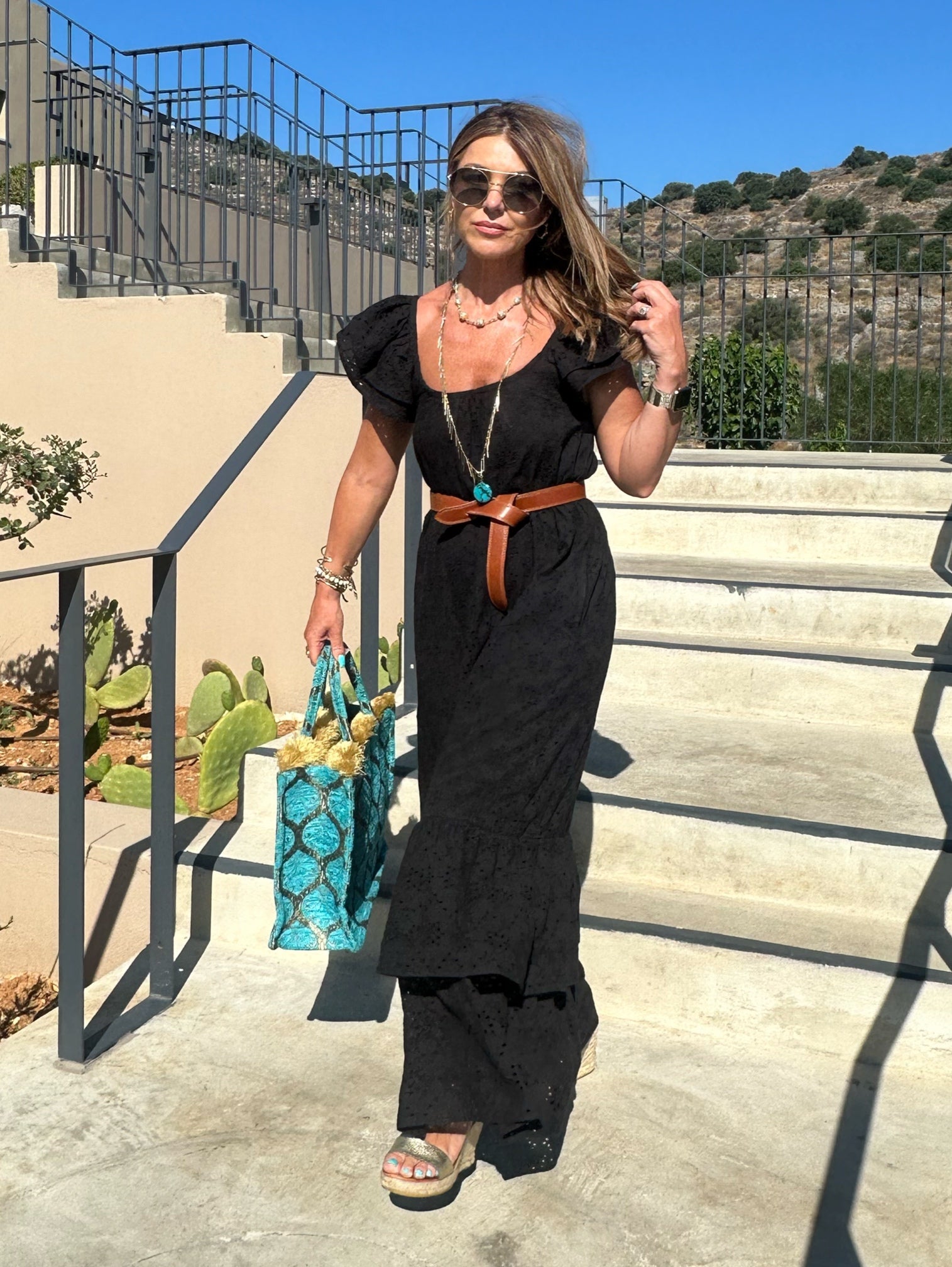 'Soul' Dress - Sustainable Organic Dress UK Black Block Print – New Day ...