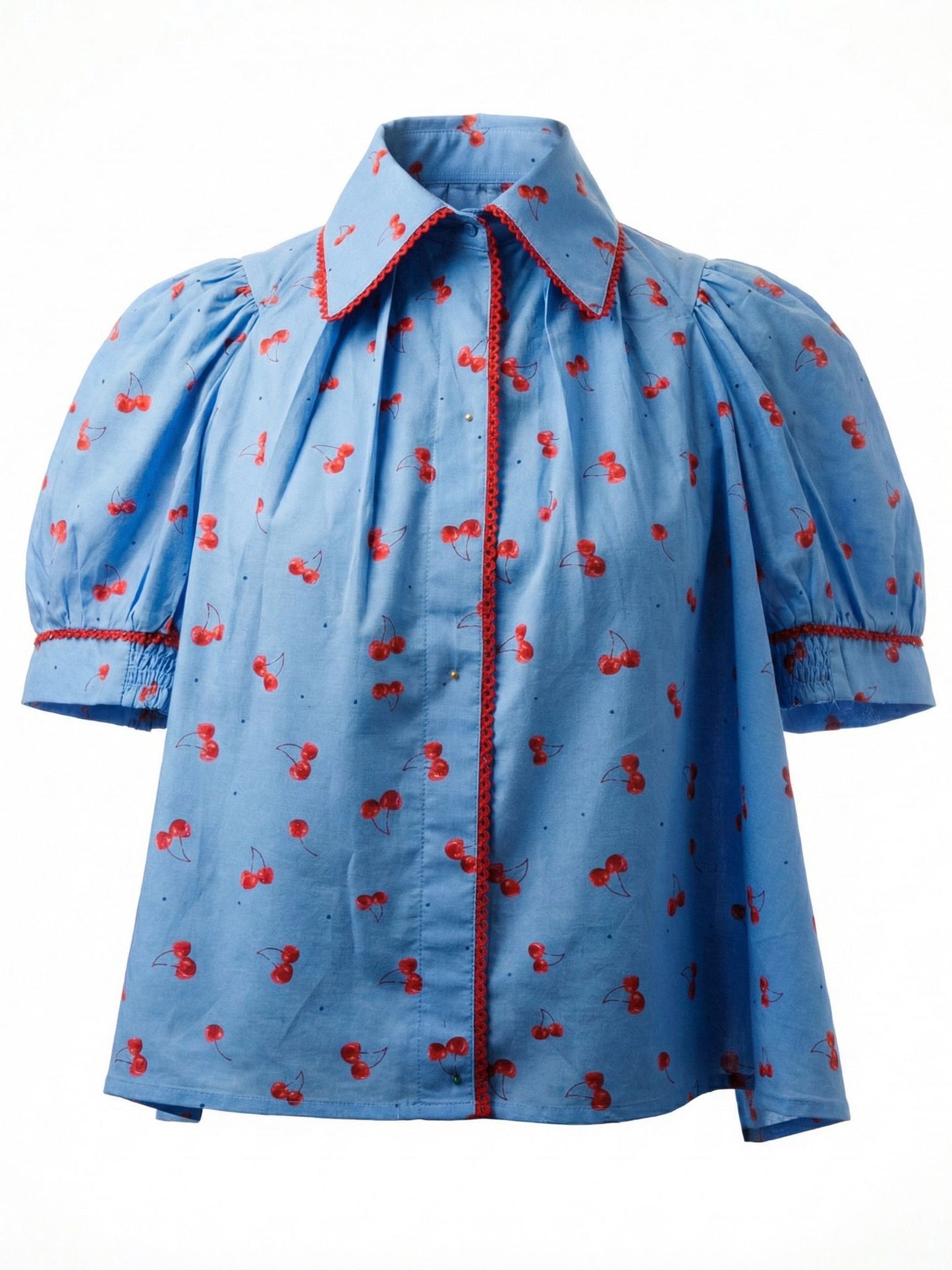 'PADDINGTON' BLOUSE BLUE CHERRY