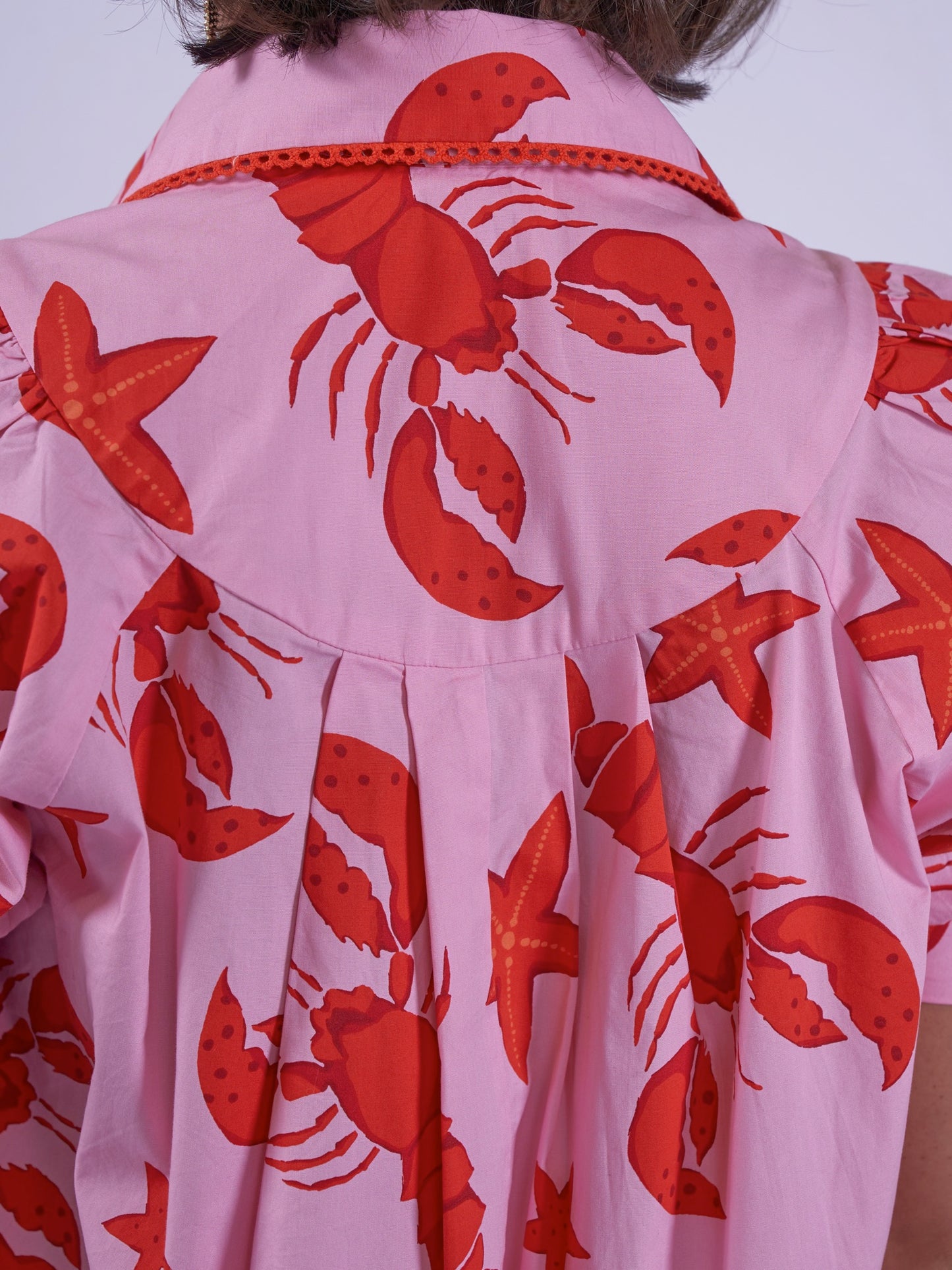 'PADDINGTON' BLOUSE IN LOBSTER & STARFISH