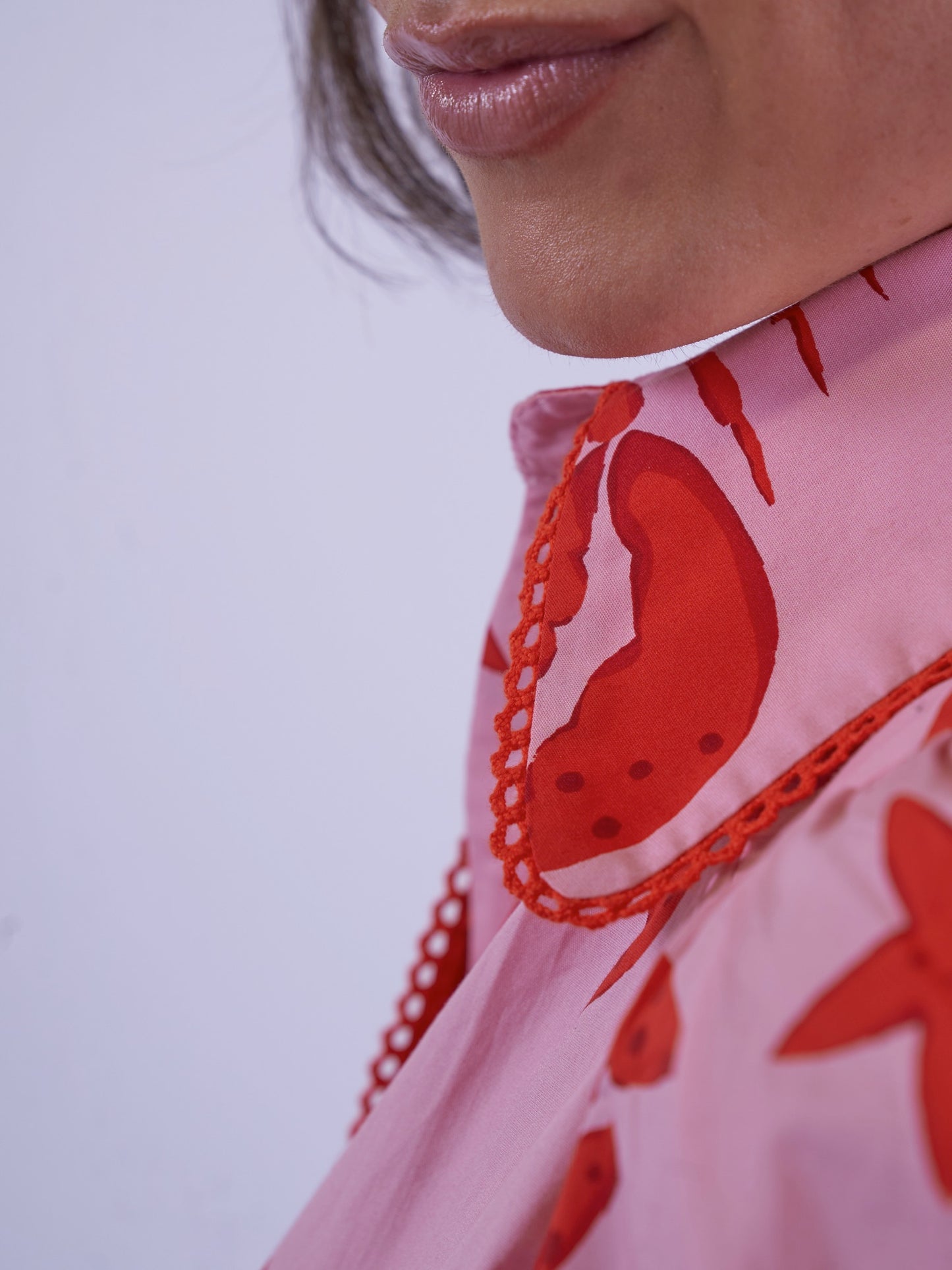'PADDINGTON' BLOUSE IN LOBSTER & STARFISH