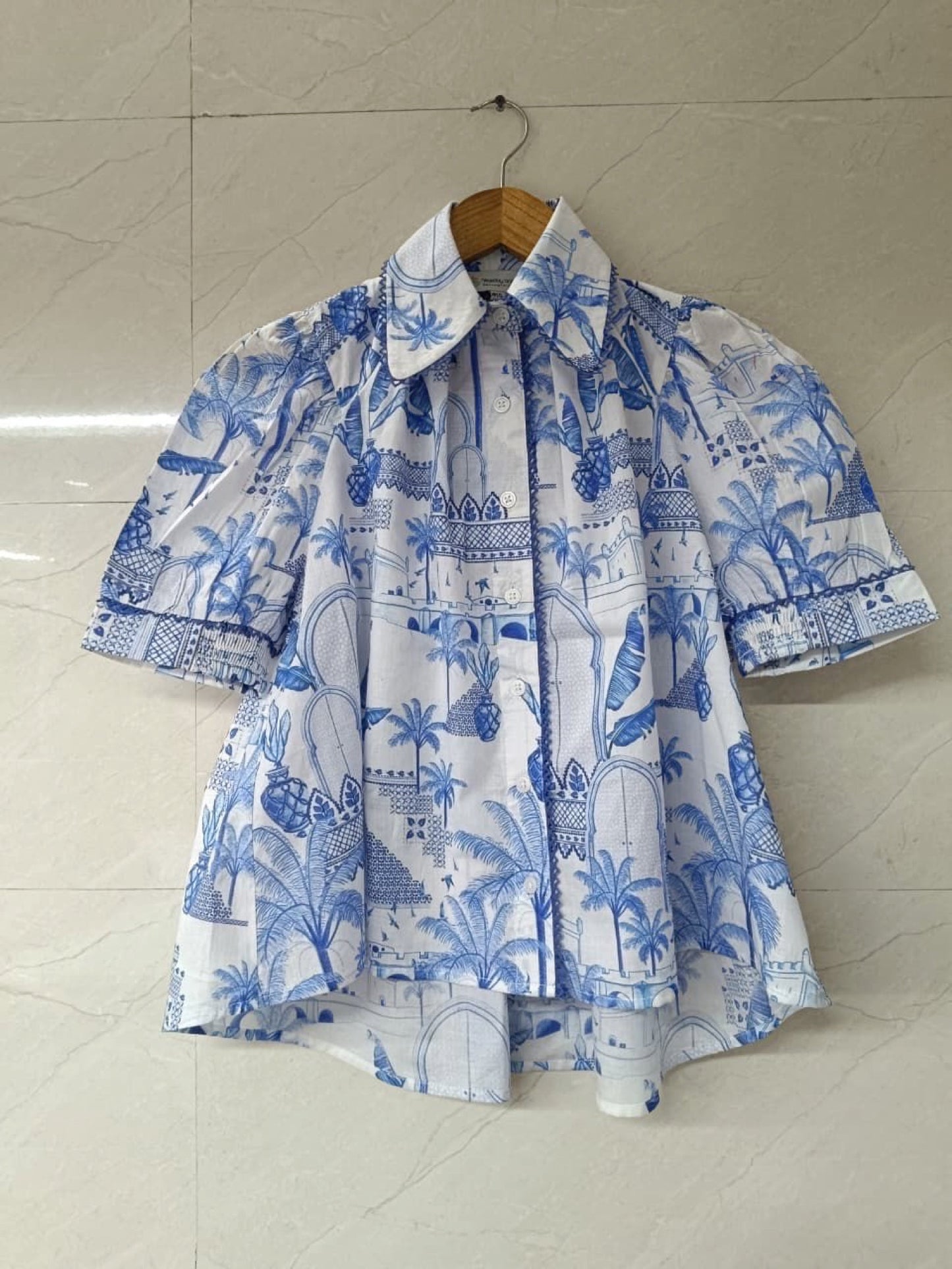 'PADDINGTON' BLOUSE BLUE PARADISE