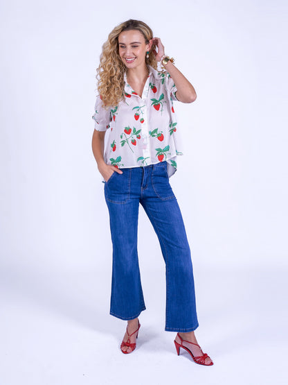 'PADDINGTON' BLOUSE IN STRAWBERRY