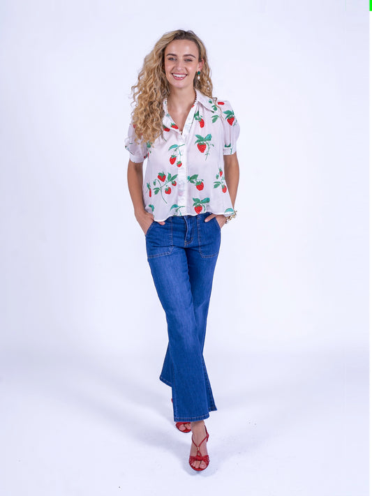 'PADDINGTON' BLOUSE IN STRAWBERRY