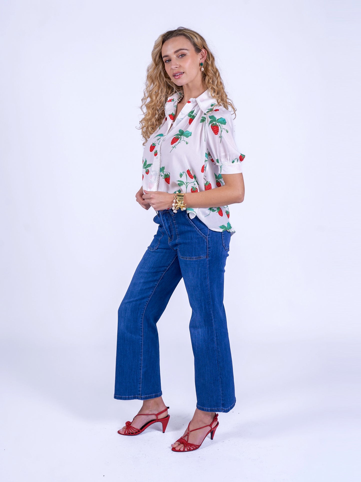 'PADDINGTON' BLOUSE IN STRAWBERRY