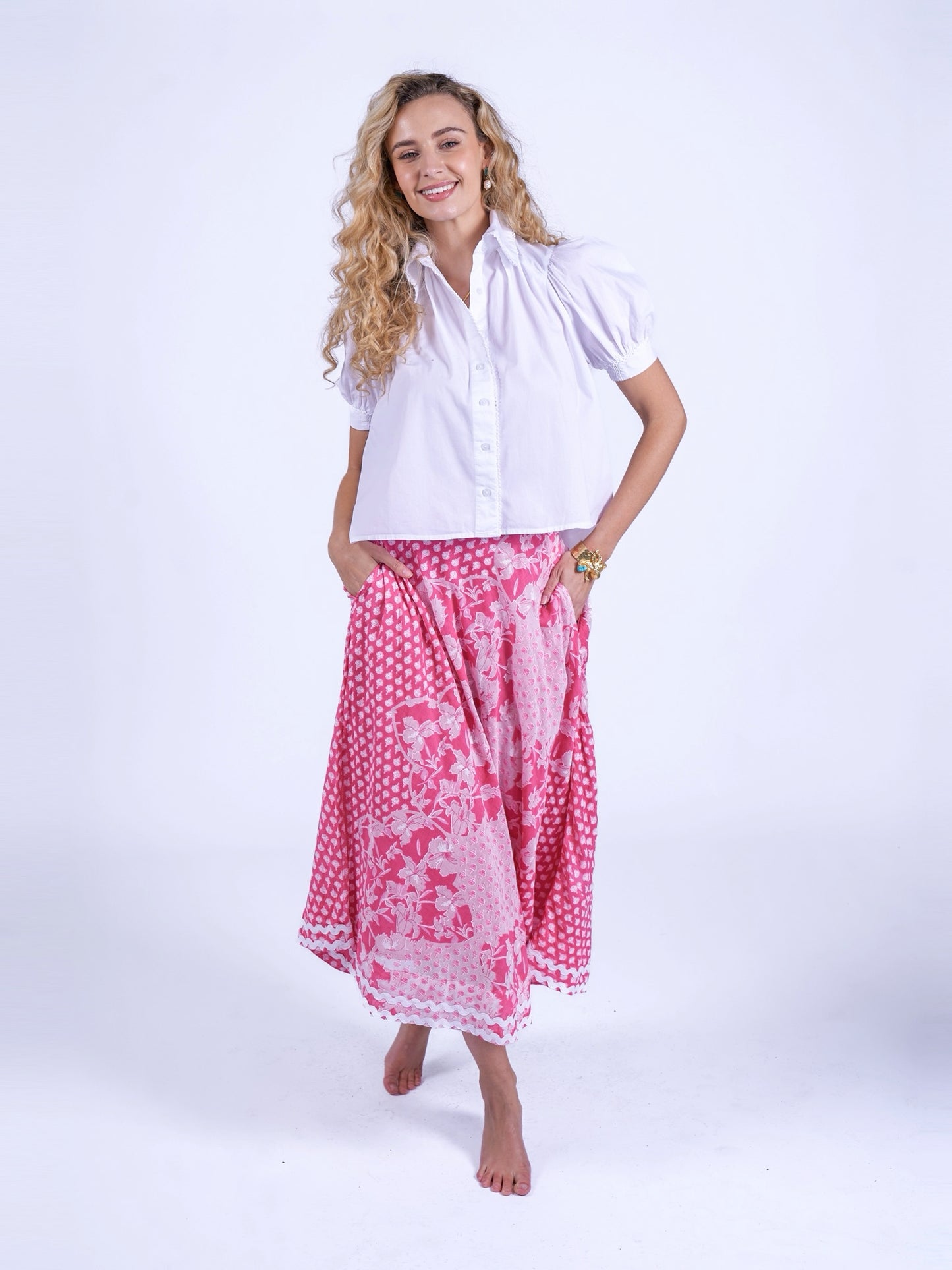 'PADDINGTON' BLOUSE IN WHITE