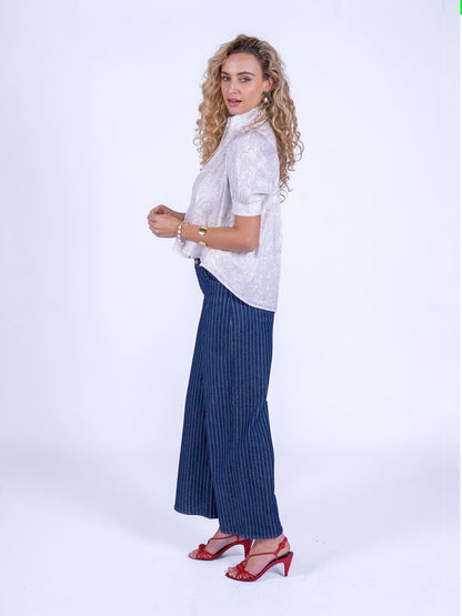 'PADDINGTON' BLOUSE BLUE CHERRY