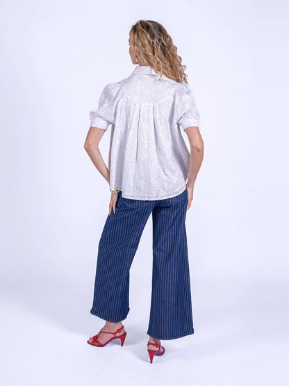 'PADDINGTON' BLOUSE BLUE PARADISE