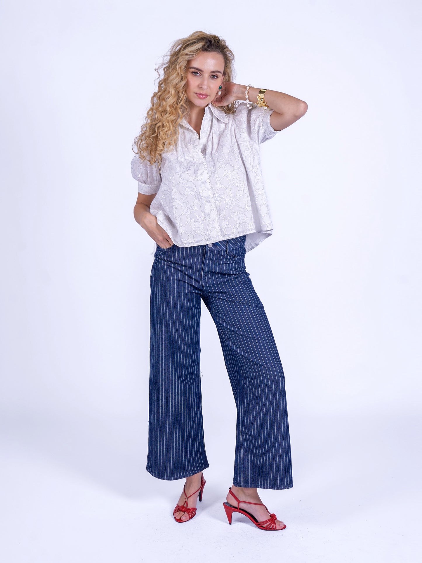 'PADDINGTON' BLOUSE BLUE PARADISE