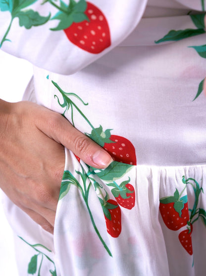 'PADDINGTON' SKIRT IN STRAWBERRY