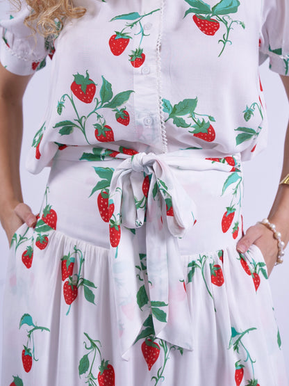'PADDINGTON' SKIRT IN STRAWBERRY