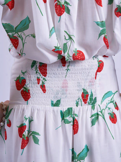 'PADDINGTON' SKIRT IN STRAWBERRY