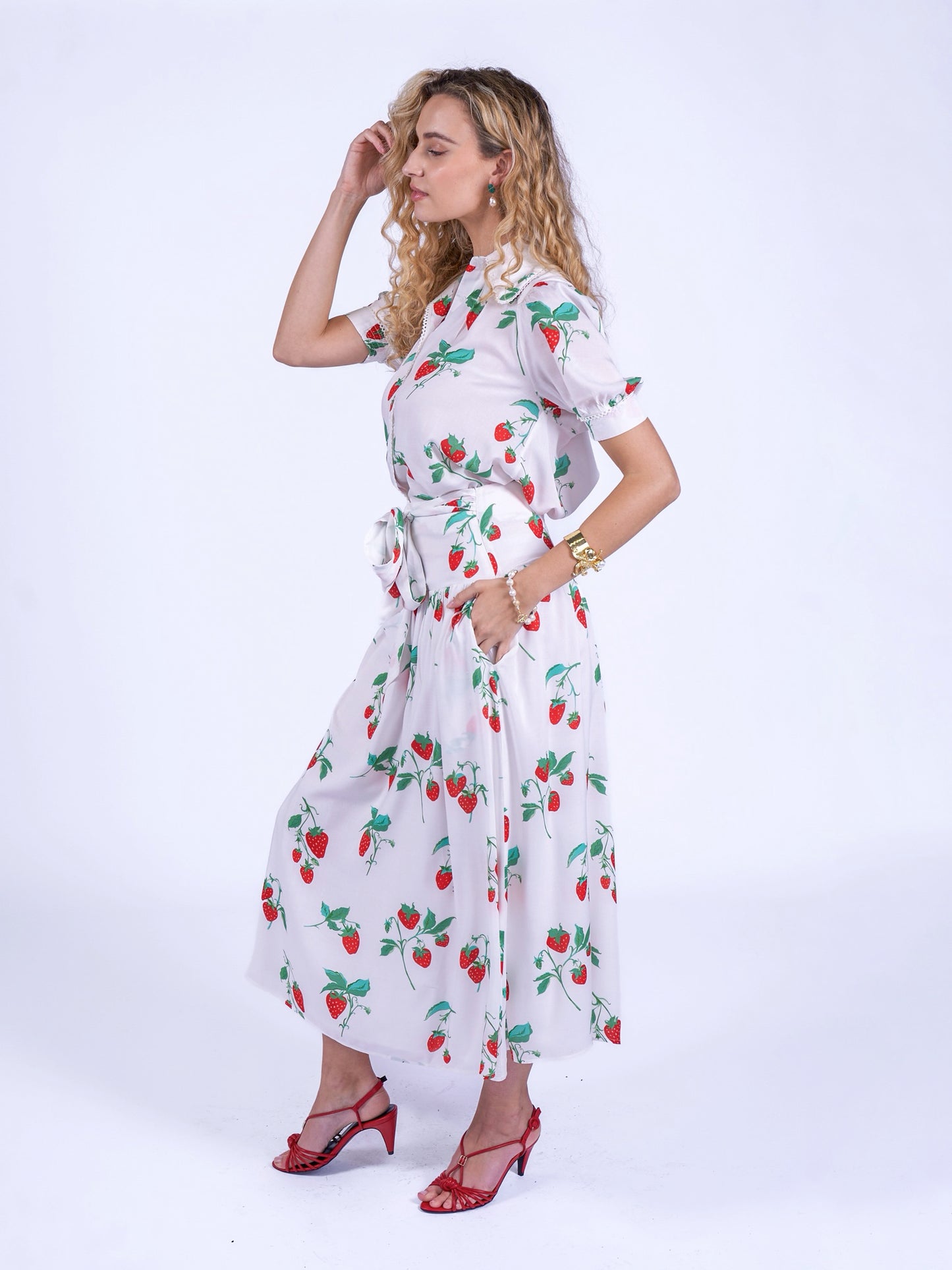 'PADDINGTON' SKIRT IN STRAWBERRY