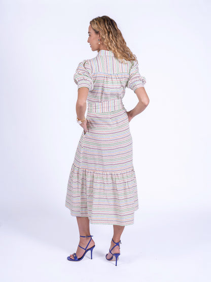 'SAFARI' SHIRT DRESS IN AZTEC MULTI