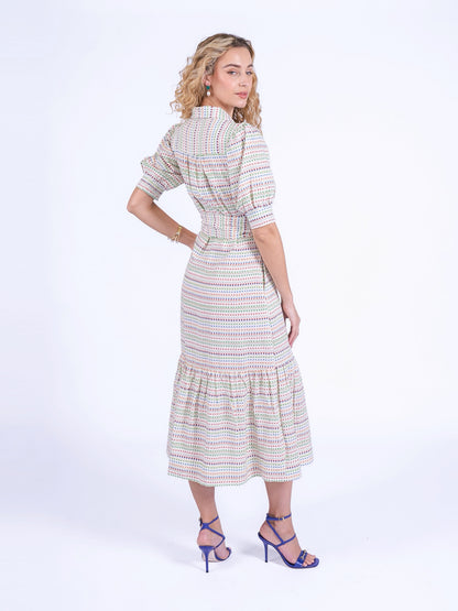 'SAFARI' SHIRT DRESS IN AZTEC MULTI