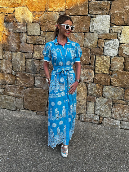 'SANI' MAXI DRESS IN BLUE