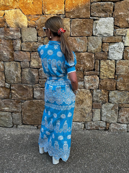 'SANI' MAXI DRESS IN BLUE