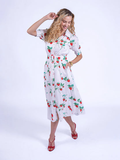 'SYDNEY' DRESS IN STRAWBERRY