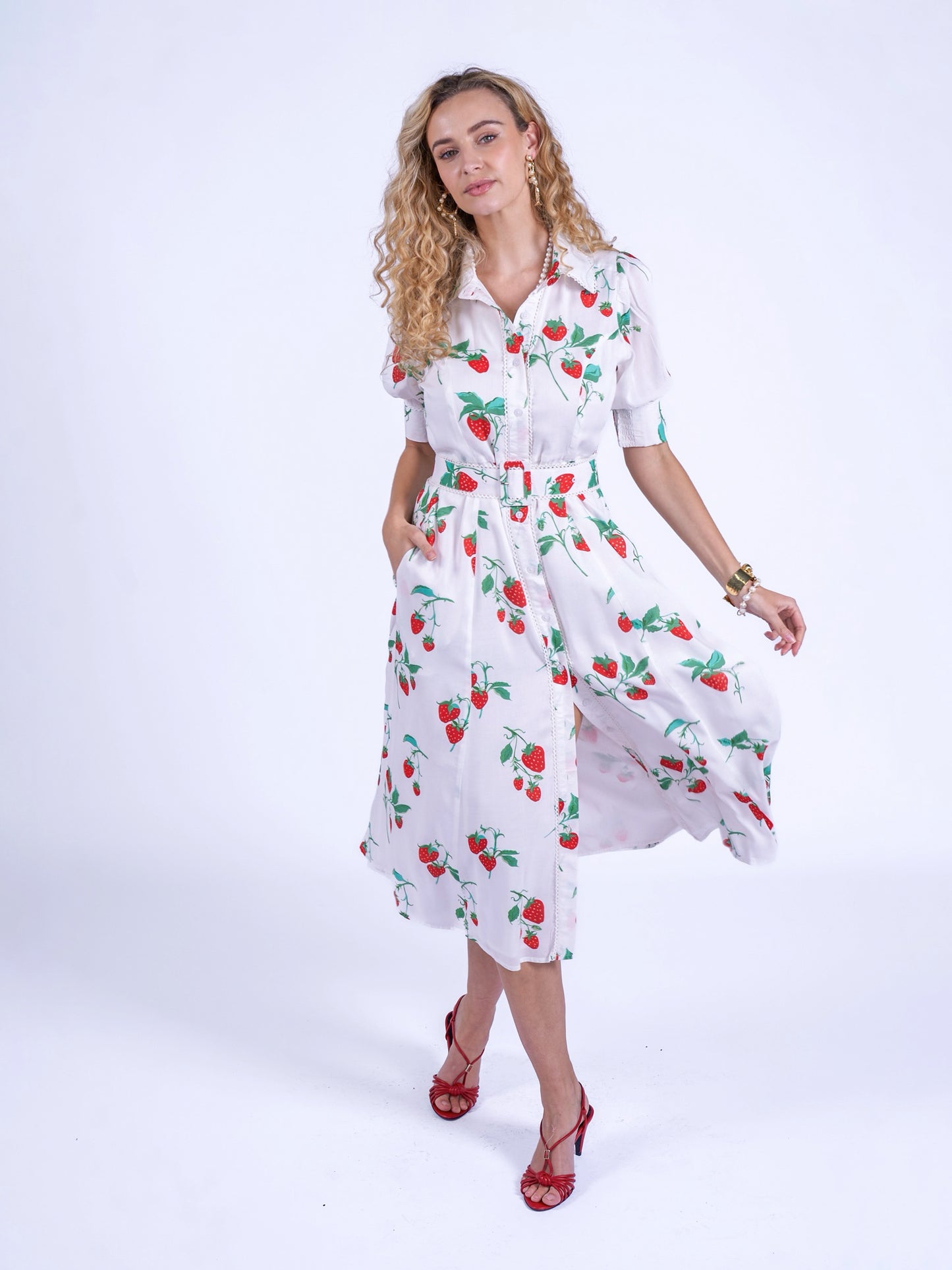 'SYDNEY' DRESS IN STRAWBERRY