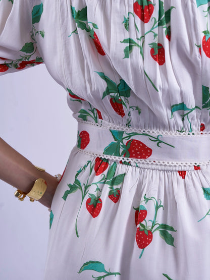 'SYDNEY' DRESS IN STRAWBERRY