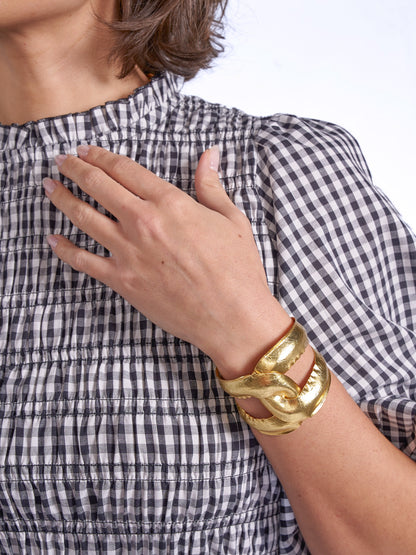 'BOBIN' BLOUSE IN BLACK GINGHAM