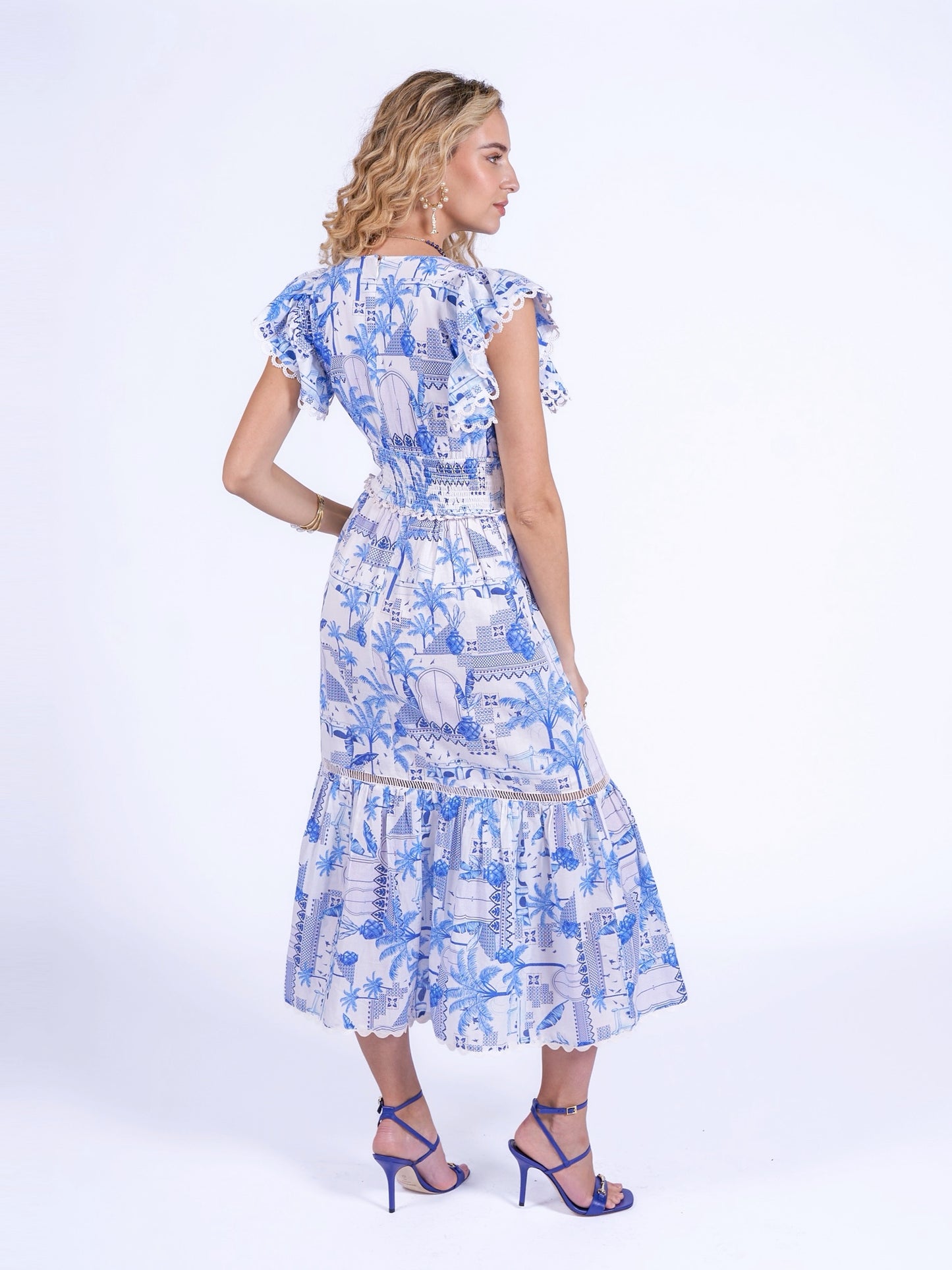 'MISHA'  DRESS IN PARADISE BLUE