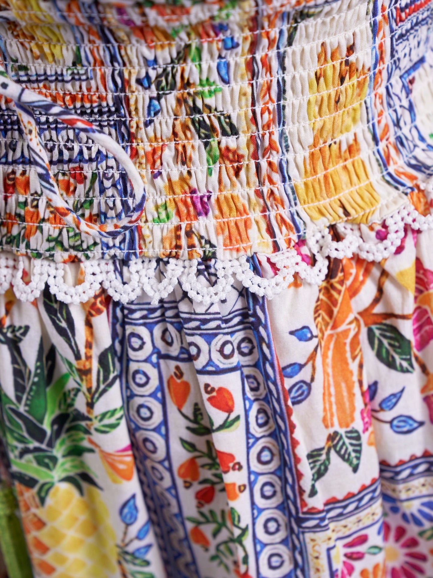 'MISHA'  DRESS IN TROPICAL PATCH