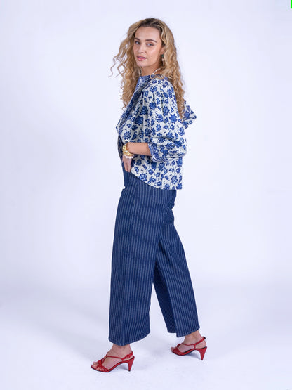 'MUSE' REVERSIBLE JACKET IN INDIGO