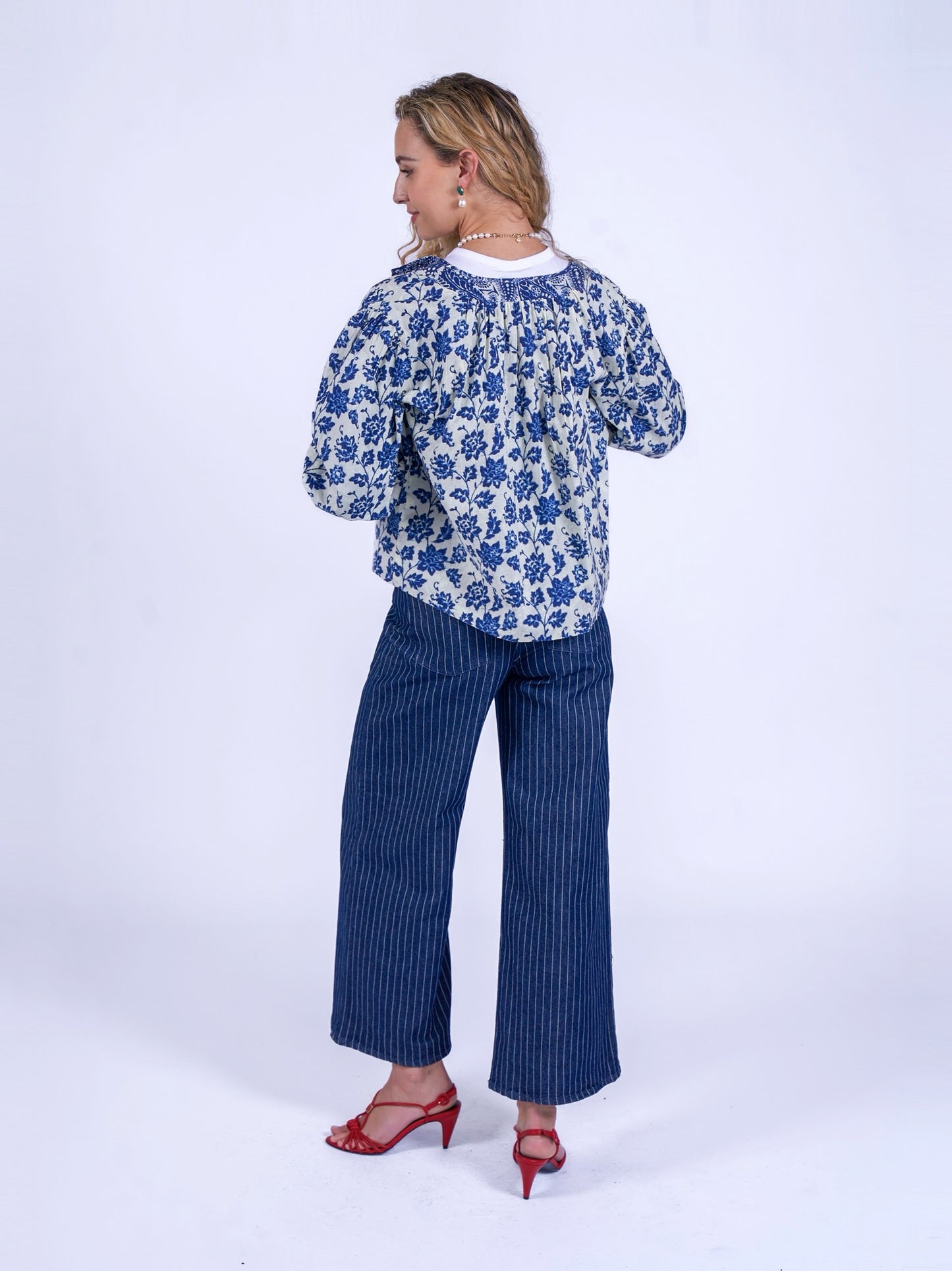 'MUSE' REVERSIBLE JACKET IN INDIGO