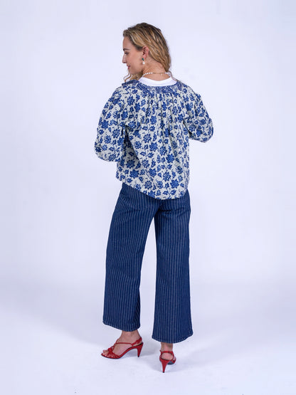 'MUSE' REVERSIBLE JACKET IN INDIGO