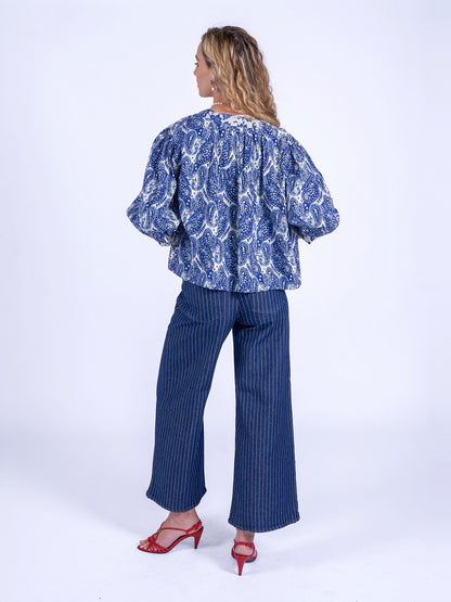'MUSE' REVERSIBLE JACKET IN INDIGO
