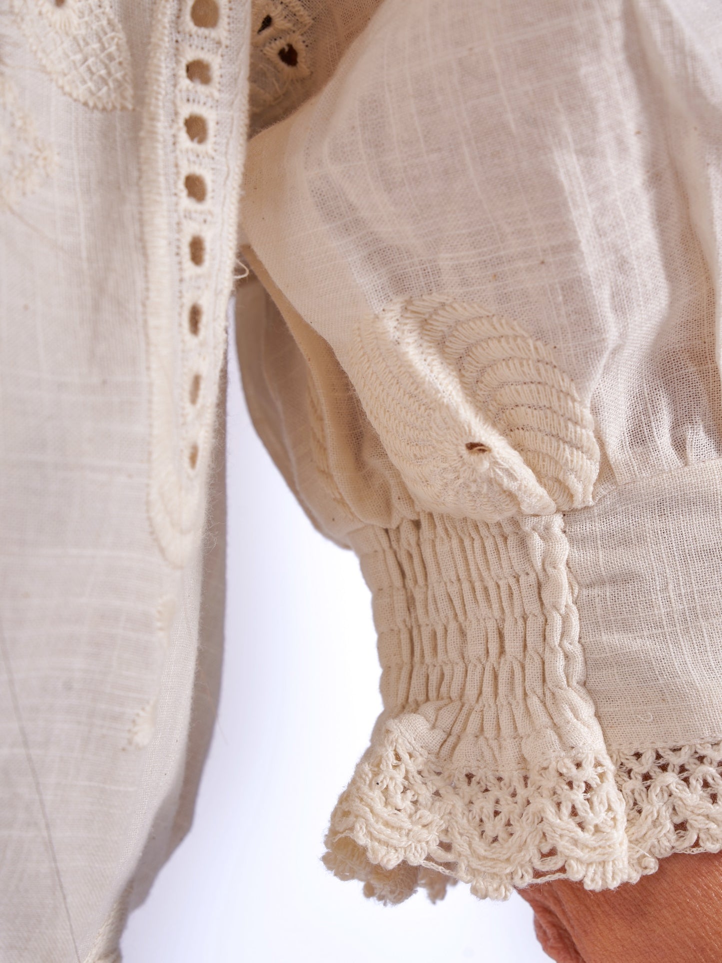 'SANI' PETITE MIDI DRESS IN CLOTTED CREAM