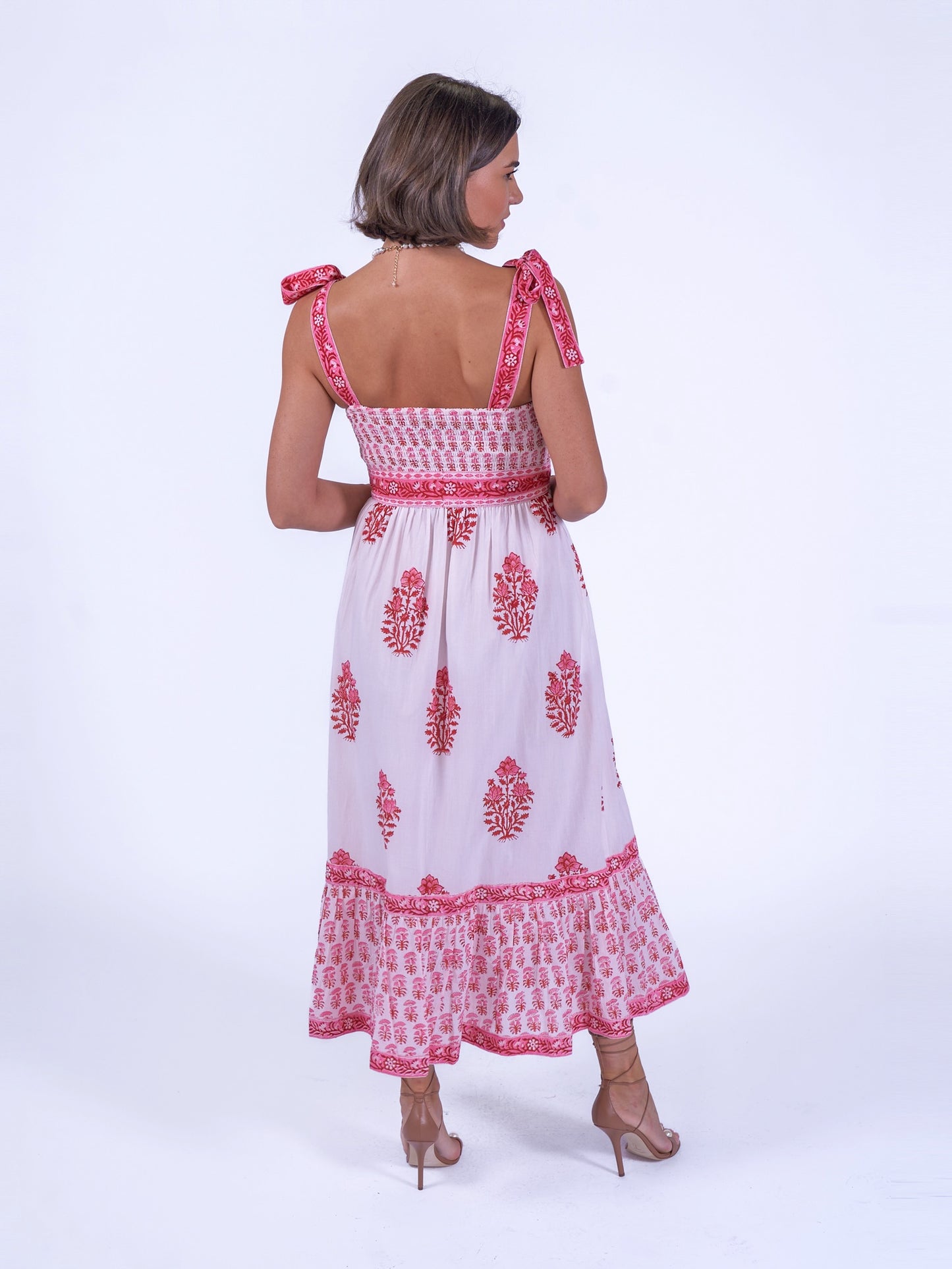'SHORE' DRESS IN BEACH ROSE NEW
