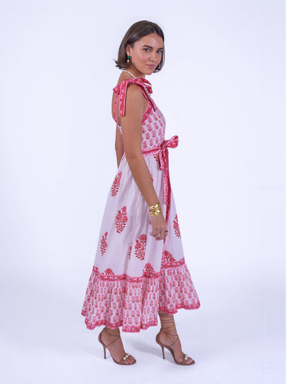 'SHORE' DRESS IN BEACH ROSE NEW