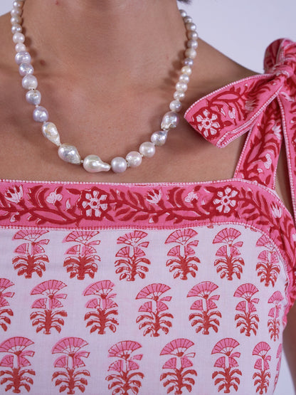 'SHORE' DRESS IN BEACH ROSE NEW