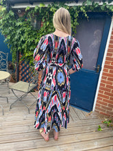 Load image into Gallery viewer, &quot;GRACE&quot; MIDNIGHT IKAT (MIDI)
